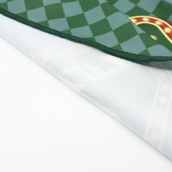 Green Check Board Cooling dog bandana - Lil' Baller by Million Dogs