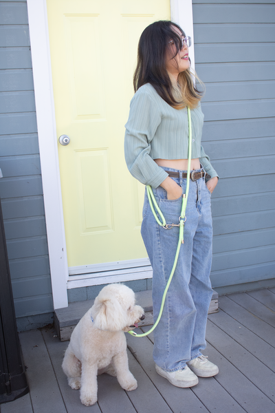 Green Apple Hands-Free Rope Leash