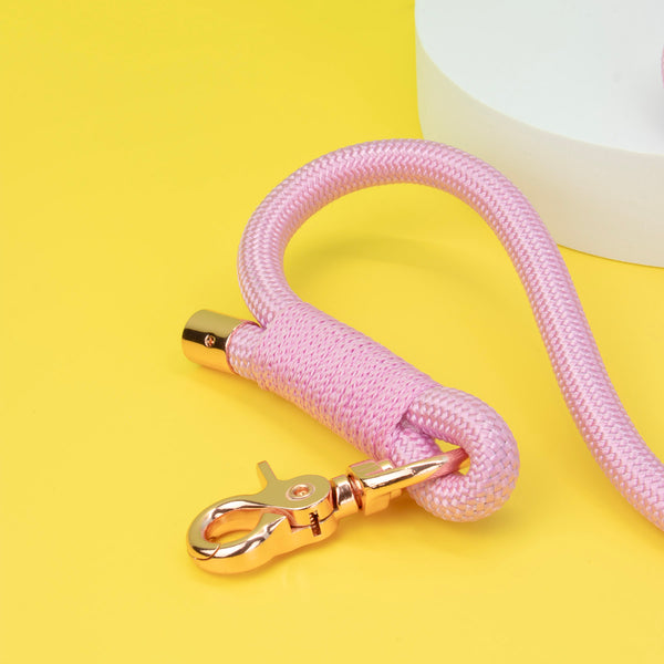 Bubble Gum Pink Hands-Free Rope Leash
