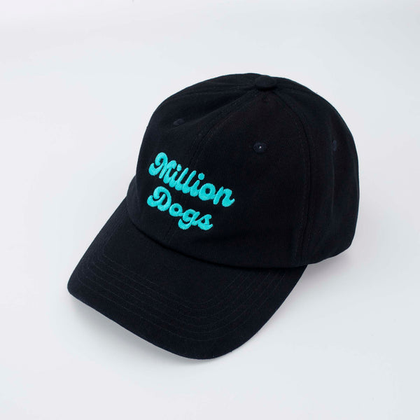 Black Million Dogs Logo Embroidered baseball caps
