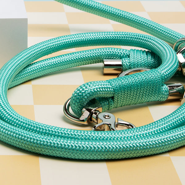 Million Dogs Tiffany Mint Hands Free Rope Dog Leash