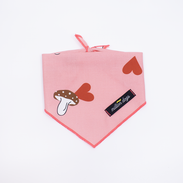 Mushroom dog bandana by Million Dogs