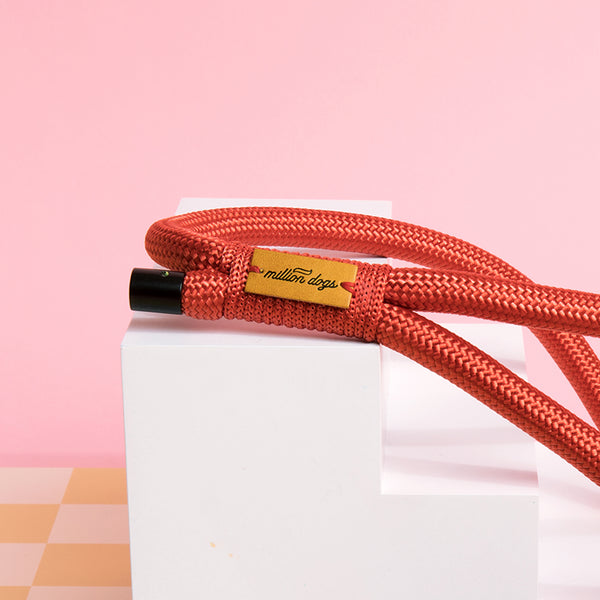 Million Dogs Red Hands Free Rope Dog Leash