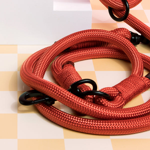 Million Dogs Red Hands Free Rope Dog Leash