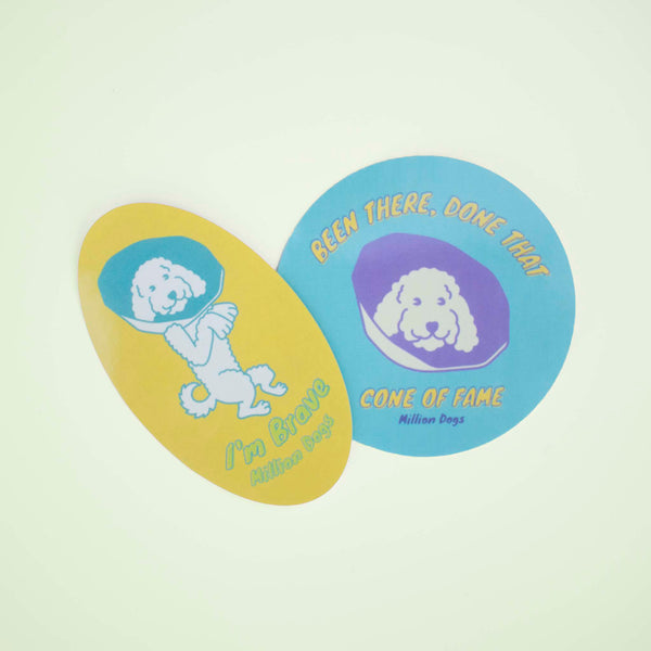 Cone Of fame million dogs sticker