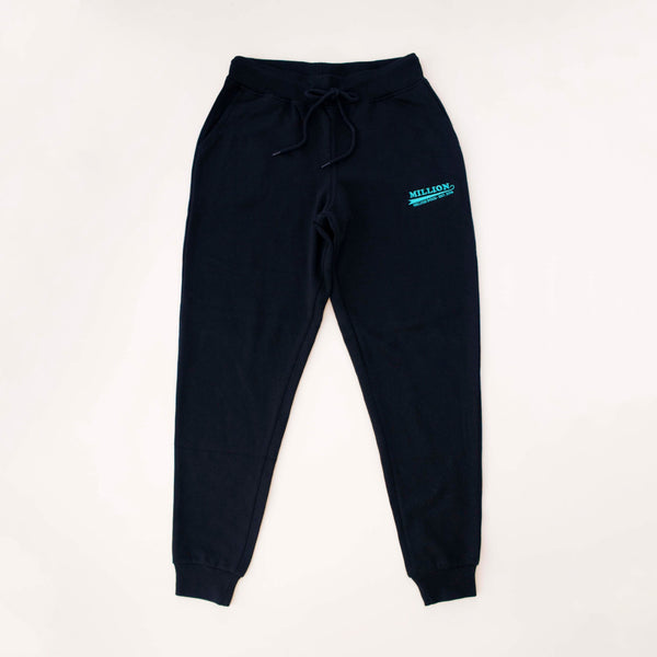Million Dogs Women's Black Cozy Fleece Sweatpants