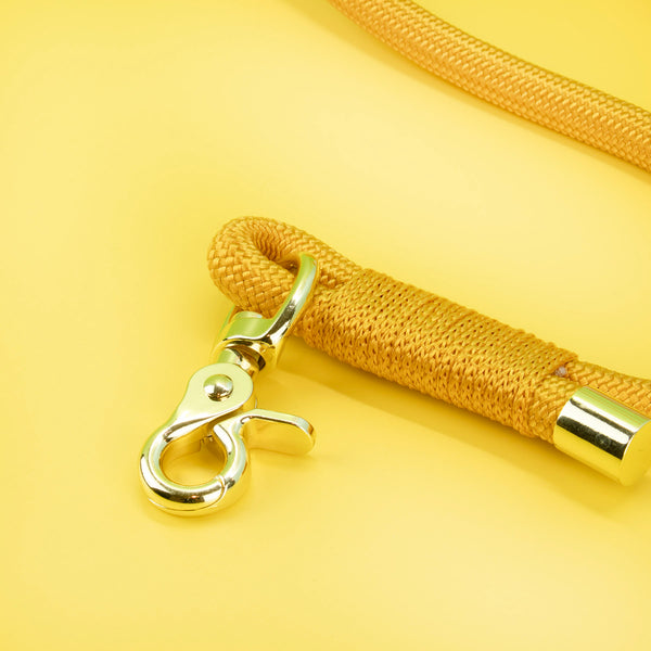 Mustard Hands-Free Rope Leash