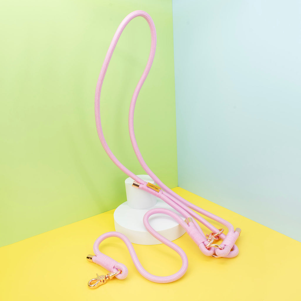 Pink Gum Rope Bubble Gum Pink Hands-Free Rope Leash