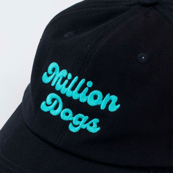 Black Million Dogs Logo Embroidered baseball caps