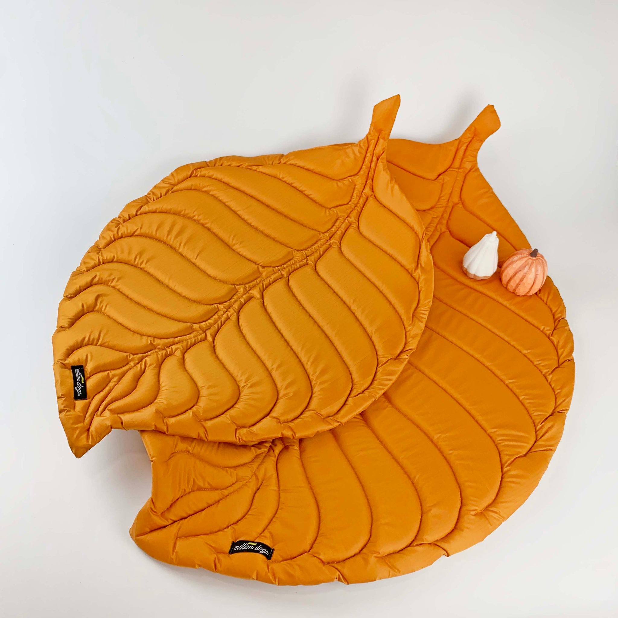 Orange Fall leaves mat for dogs