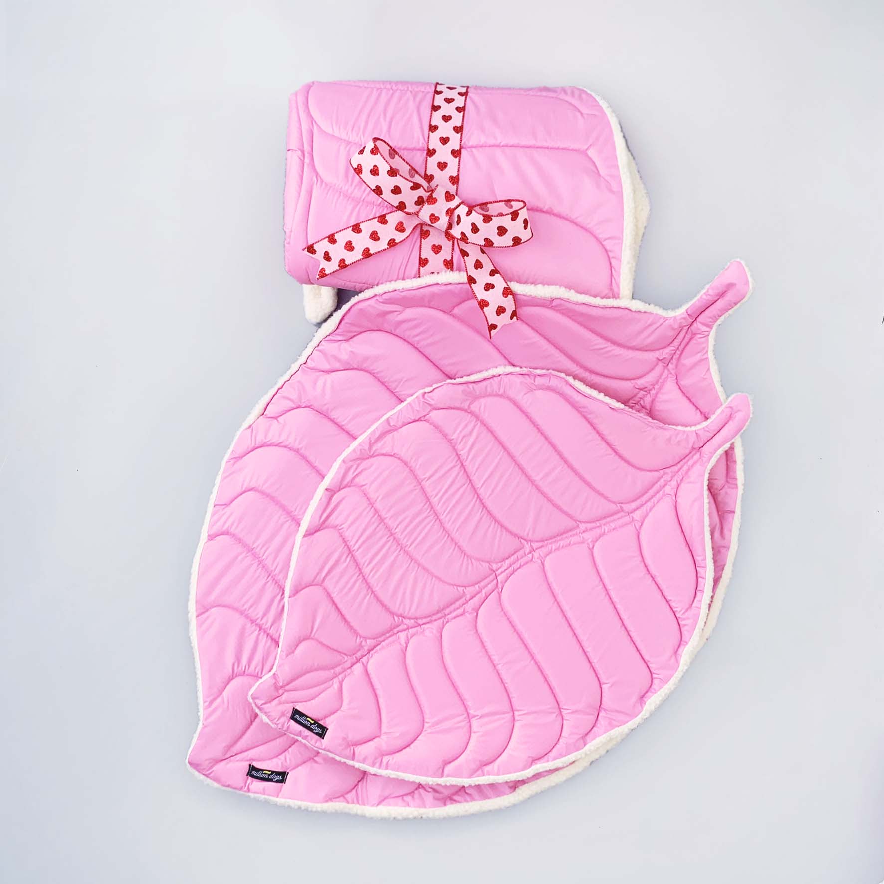 Valentines day gift idea for dogs Pink Leaf Play Mat for Dogs