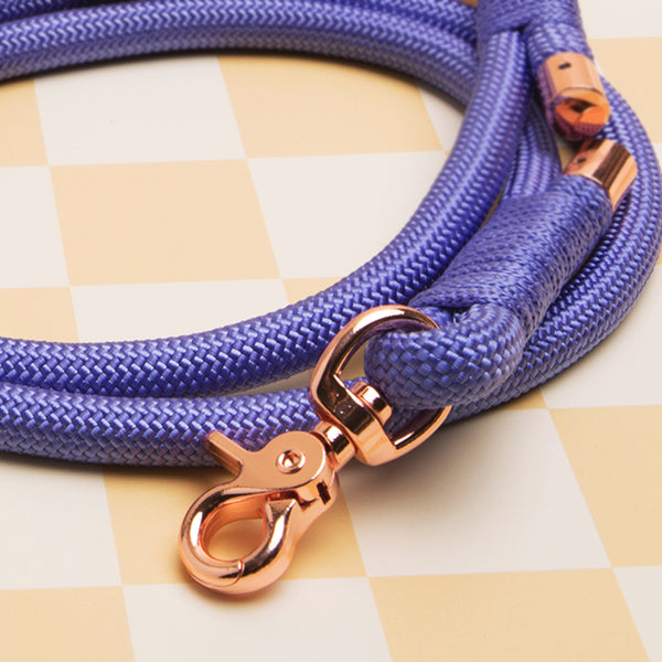 Million Dogs Purple Very Peri color Hands Free Rope Dog Leash