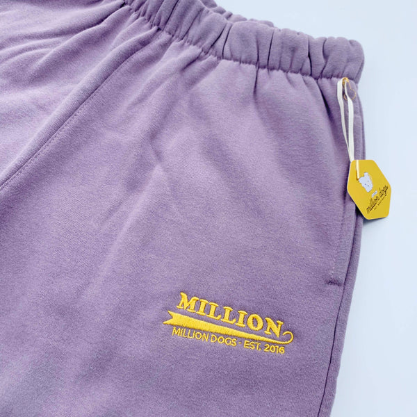 Million Dogs Human Comfy Sweat Shorts for dog walk