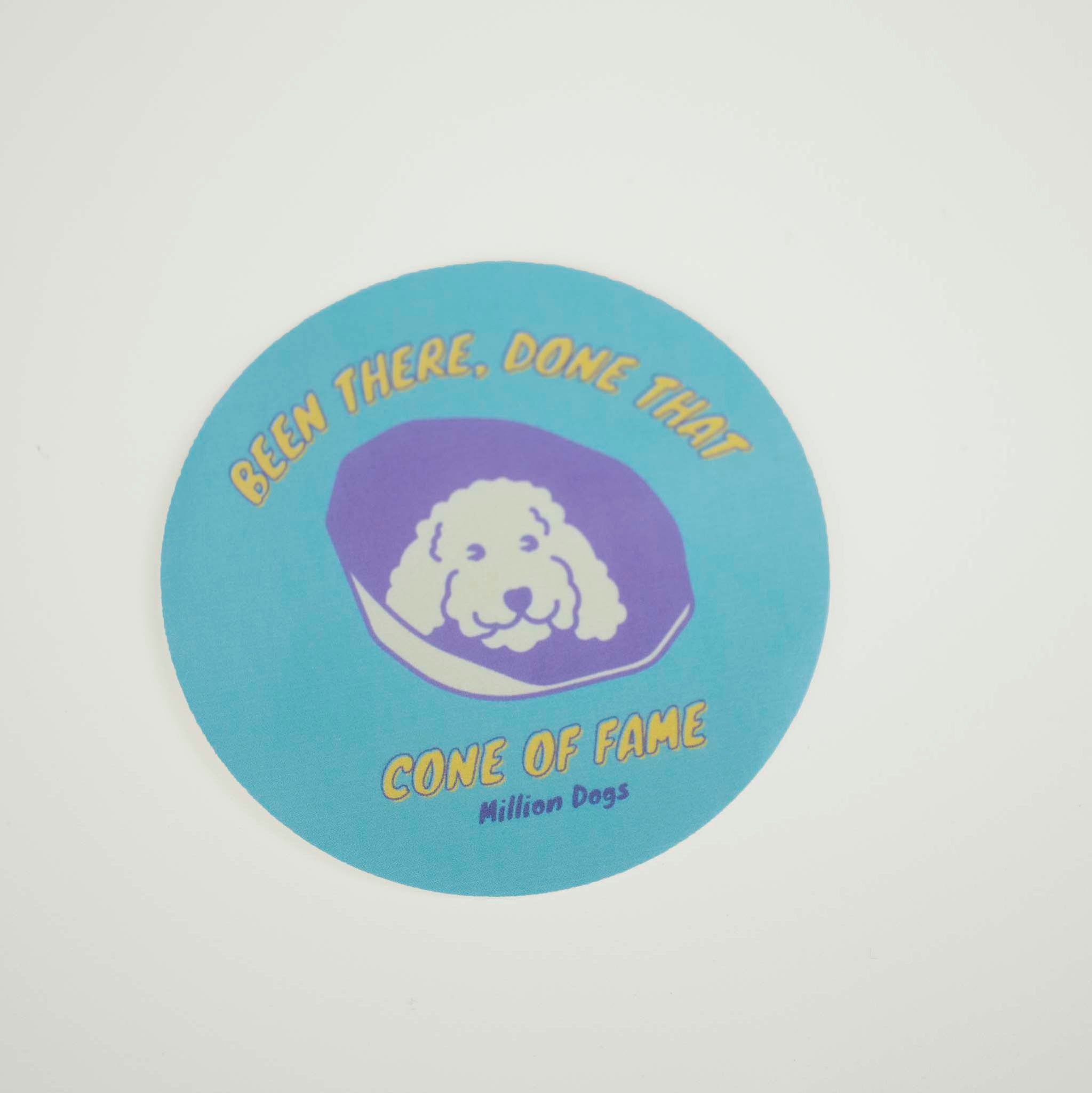 Cone Of fame million dogs sticker