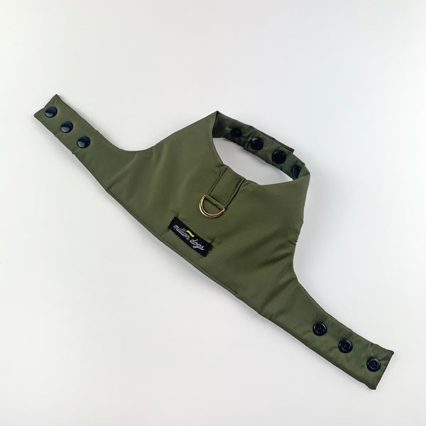 Olive Green Snap Harness